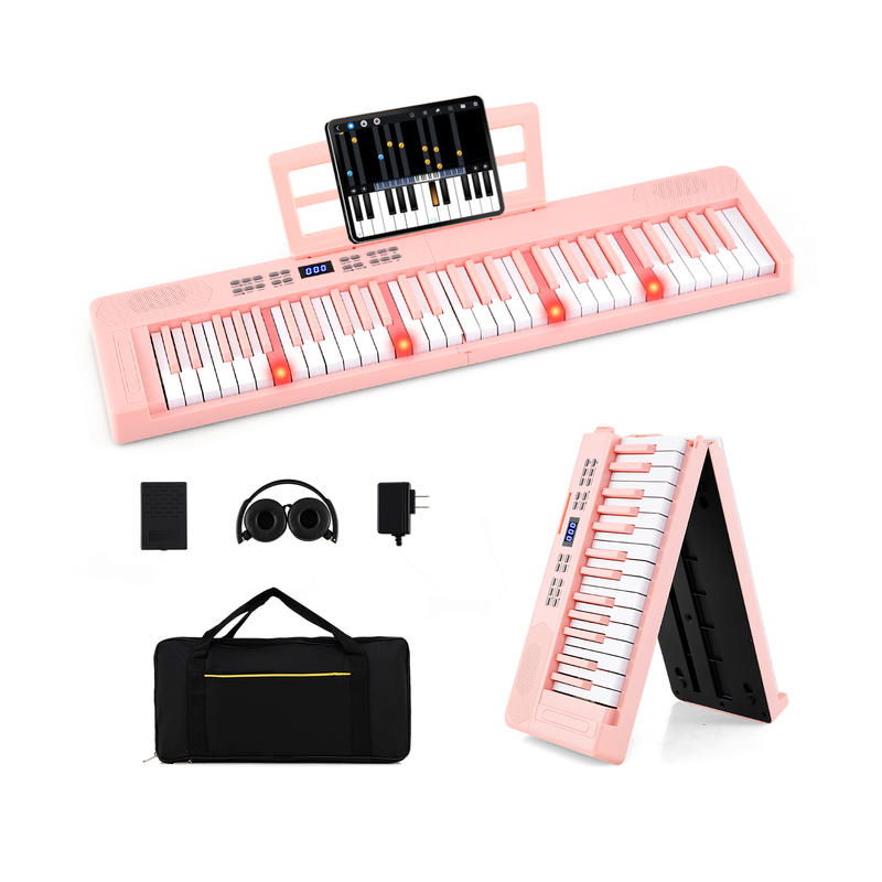Keyboard Piano 61 Key - 61-Key Foldable Piano Keyboard Full-size Electronic