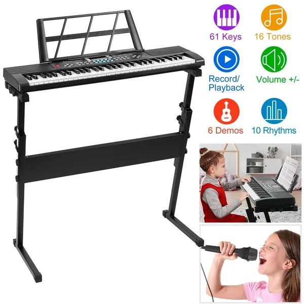 Keyboard Piano 61 Key - Multifunctional 61 Key Children's Piano Toy