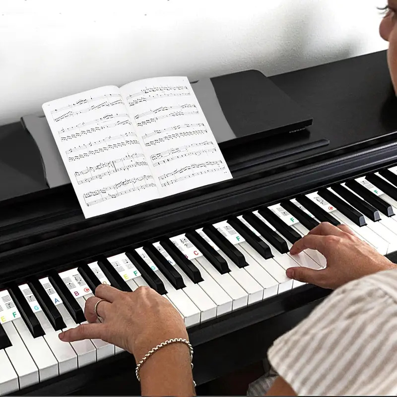 Keyboard Piano 61 Key - Miwayer Silicone Piano Keyboard Note Stickers