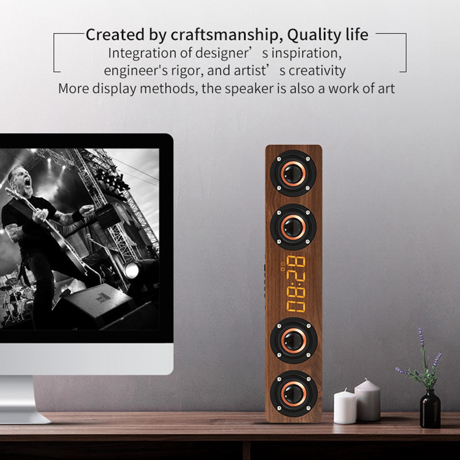 Audio Music Enhancer - Vintage Wireless Bluetooth 12w Stereo Sound