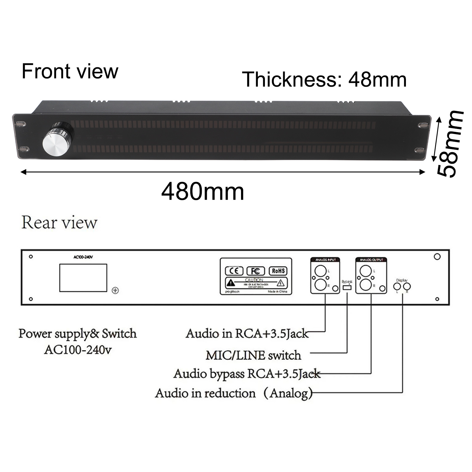 Audio Music Visualizer Free - LED Music Level Indicator with 19