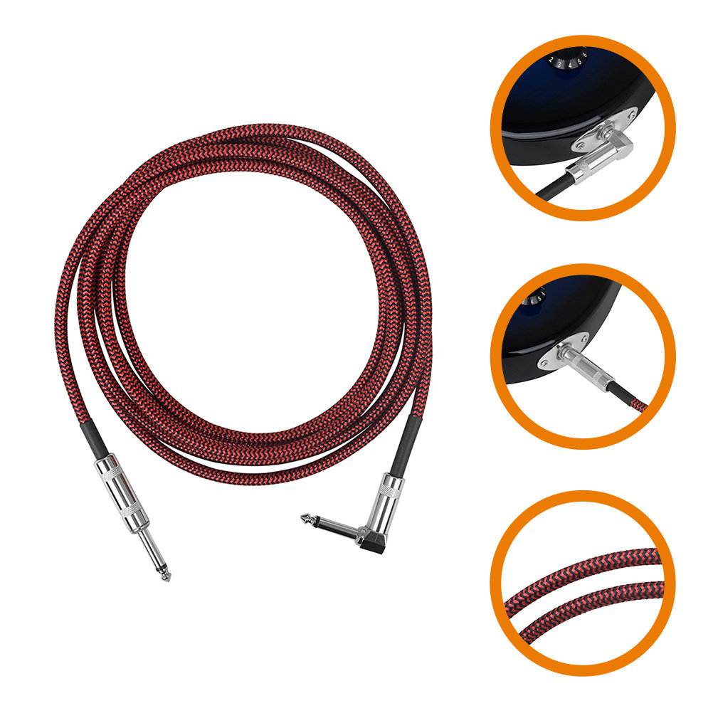 Audio Music Effect - Guitar Patch Cable Nylon Metal Copper