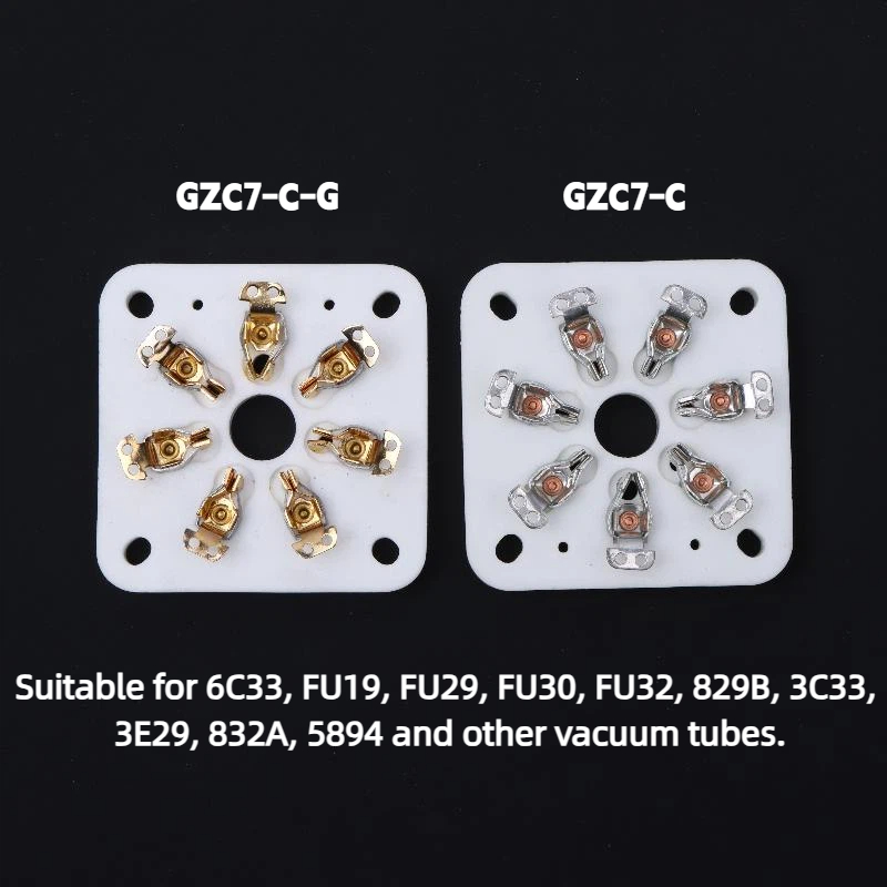 Audio Music Enhancer - 7Pin Ceramic Vacuum Tube Socket for