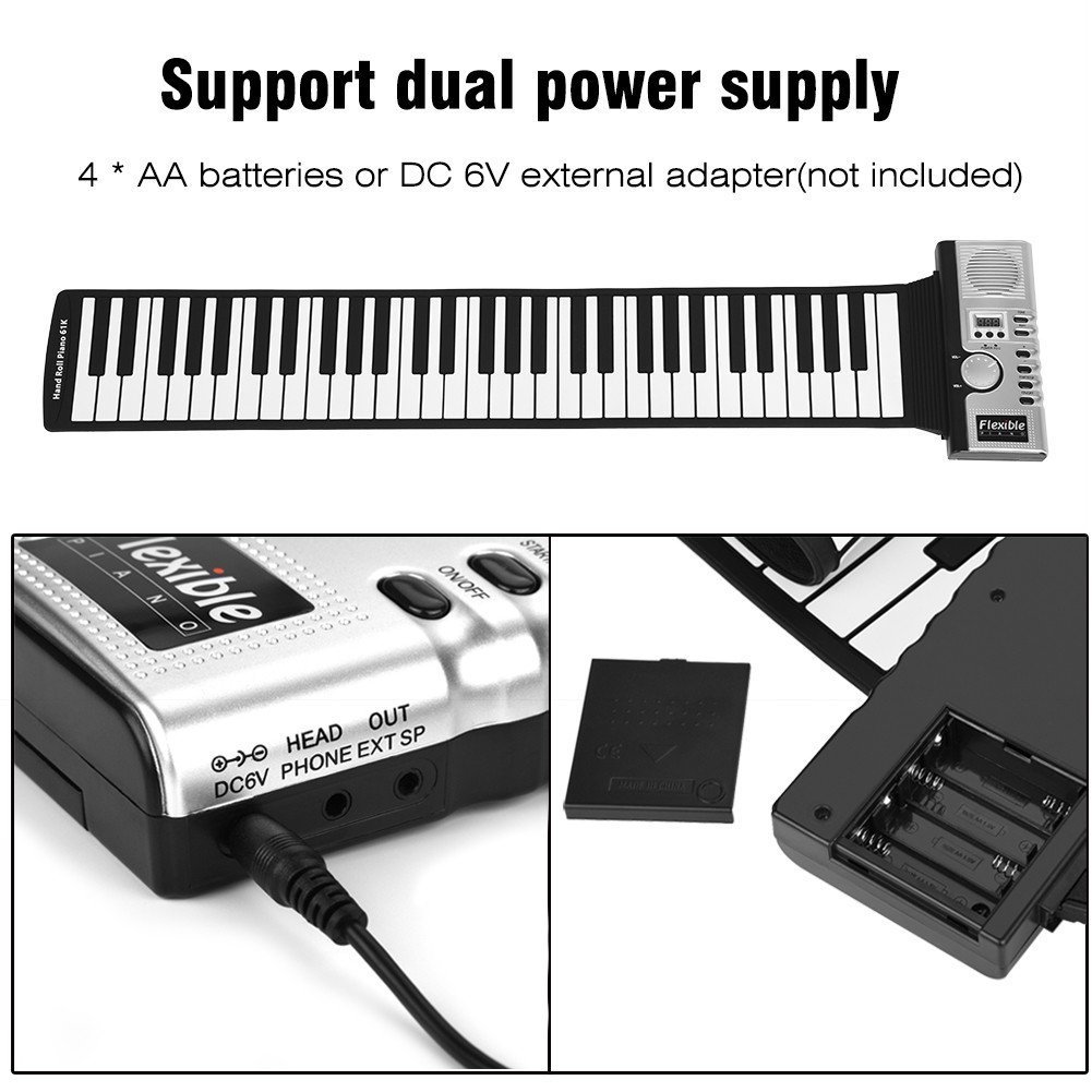 Portable ABS Plastic 61 Keys F - Keyboard Piano 61 Key avaliação e preço