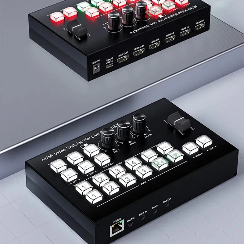 1080p 4 Channel HDMI Video Mix - Audio Mixer 4 Channel avaliação e preço