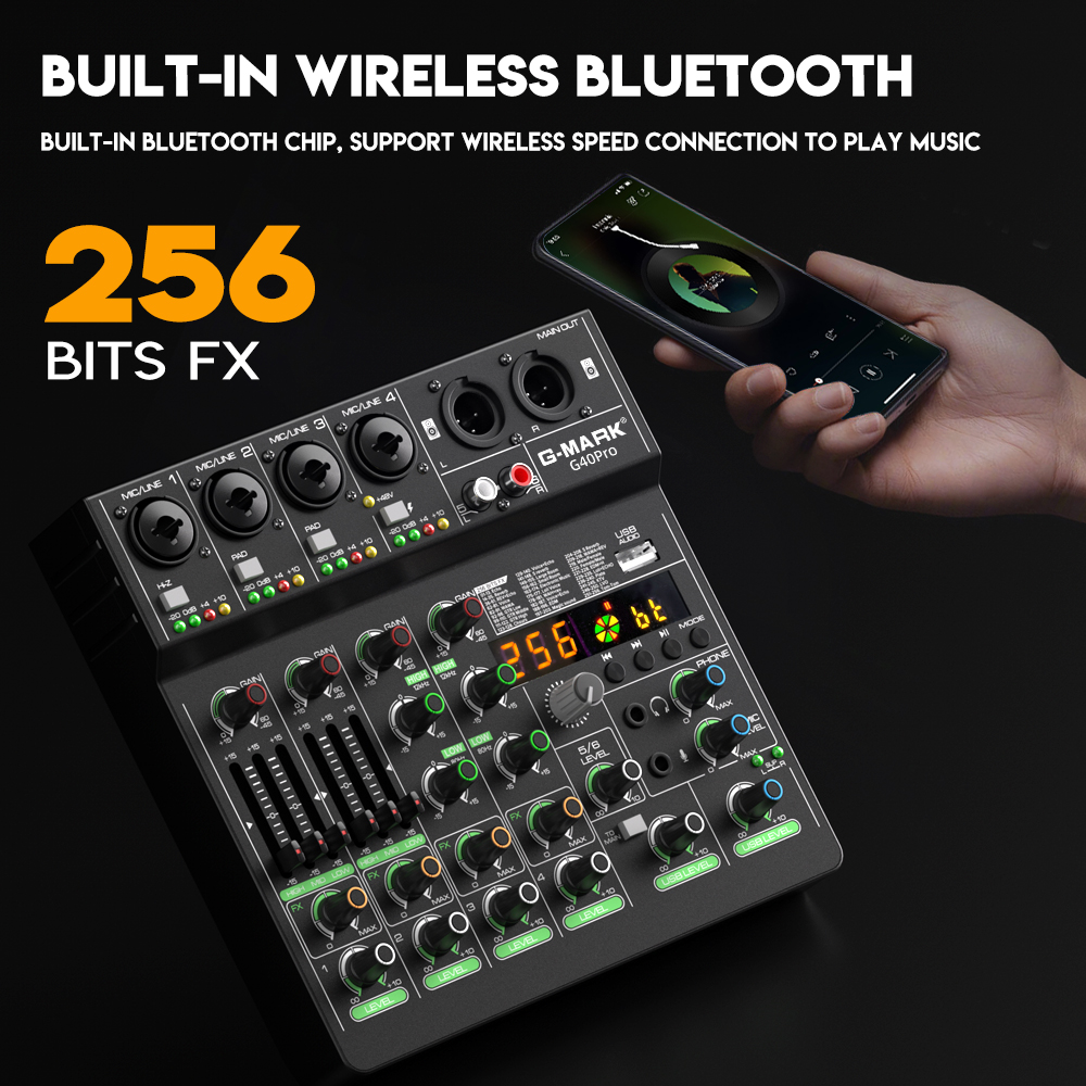 Mixing Console G-MARK G40PRO 4 - Audio Mixer 4 Channel avaliação e preço