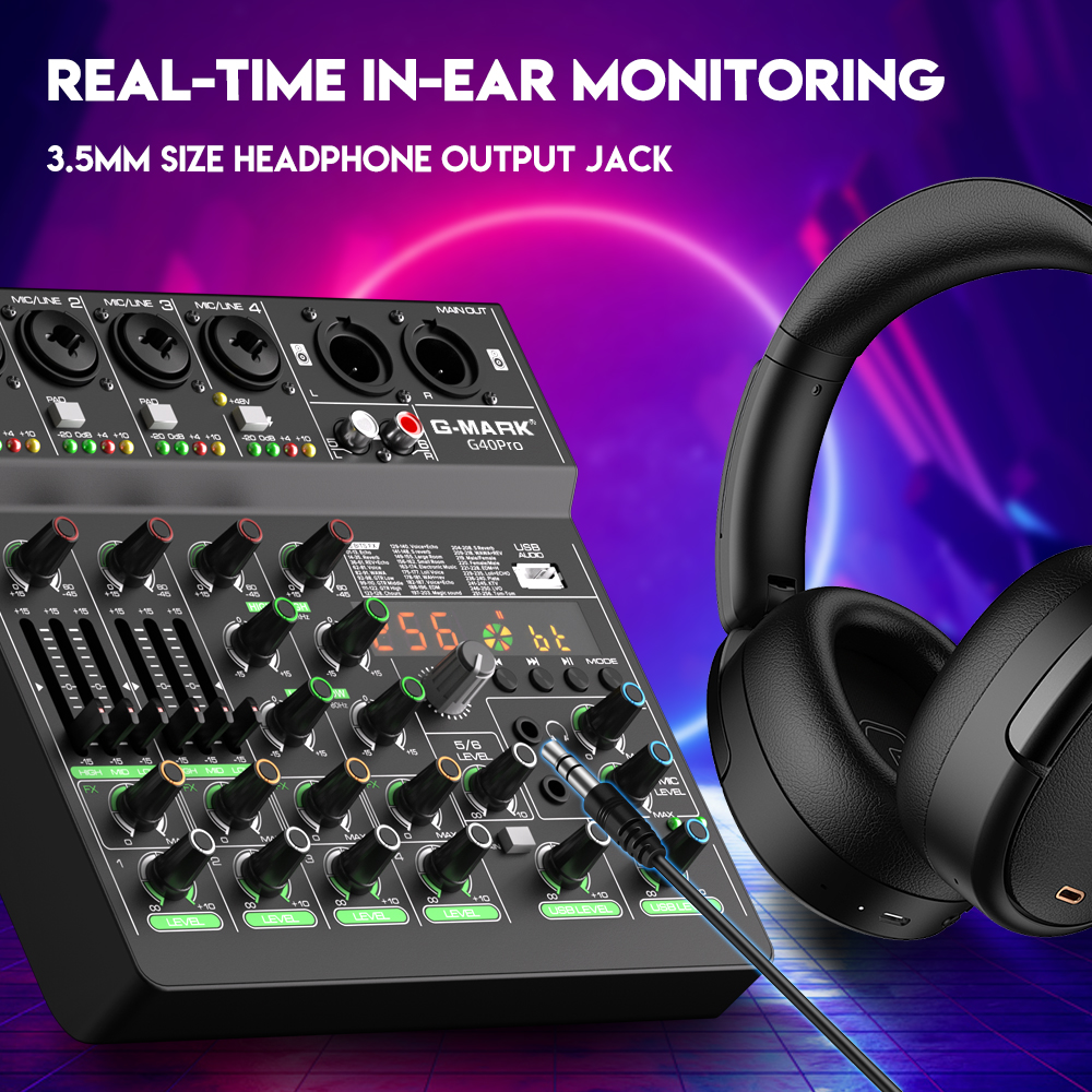 Mixing Console G-MARK G40PRO 4 - Audio Mixer 4 Channel avaliação e preço