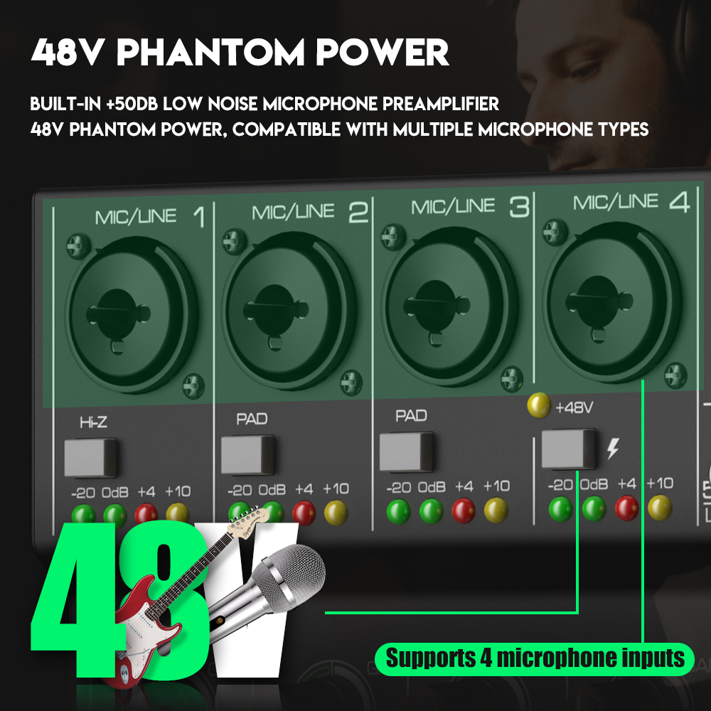 Mixing Console G-MARK G40PRO 4 - Audio Mixer 4 Channel avaliação e preço