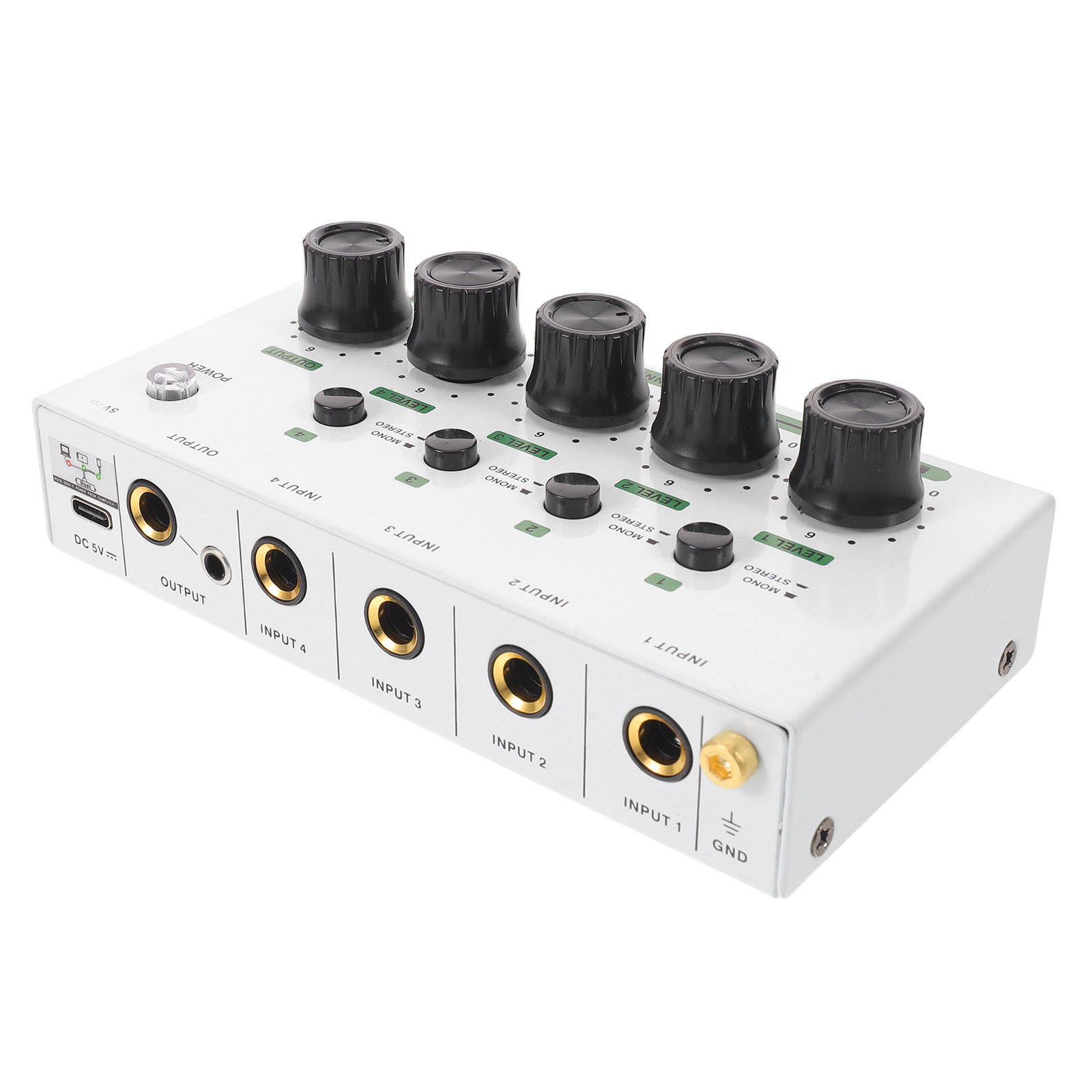 4-Channel Compact Audio Mixer  - Audio Mixer 4 Channel avaliação e preço