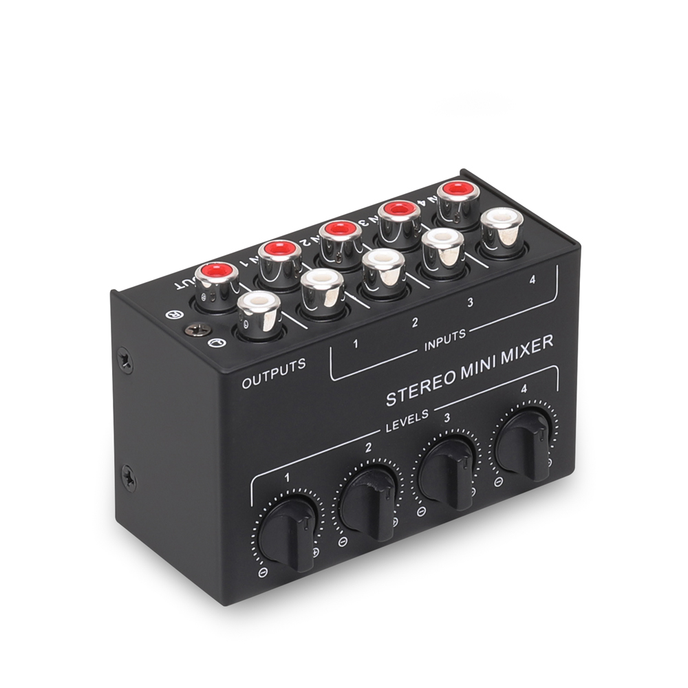 Professional Stereo 4 Channel  - Audio Mixer 4 Channel avaliação e preço