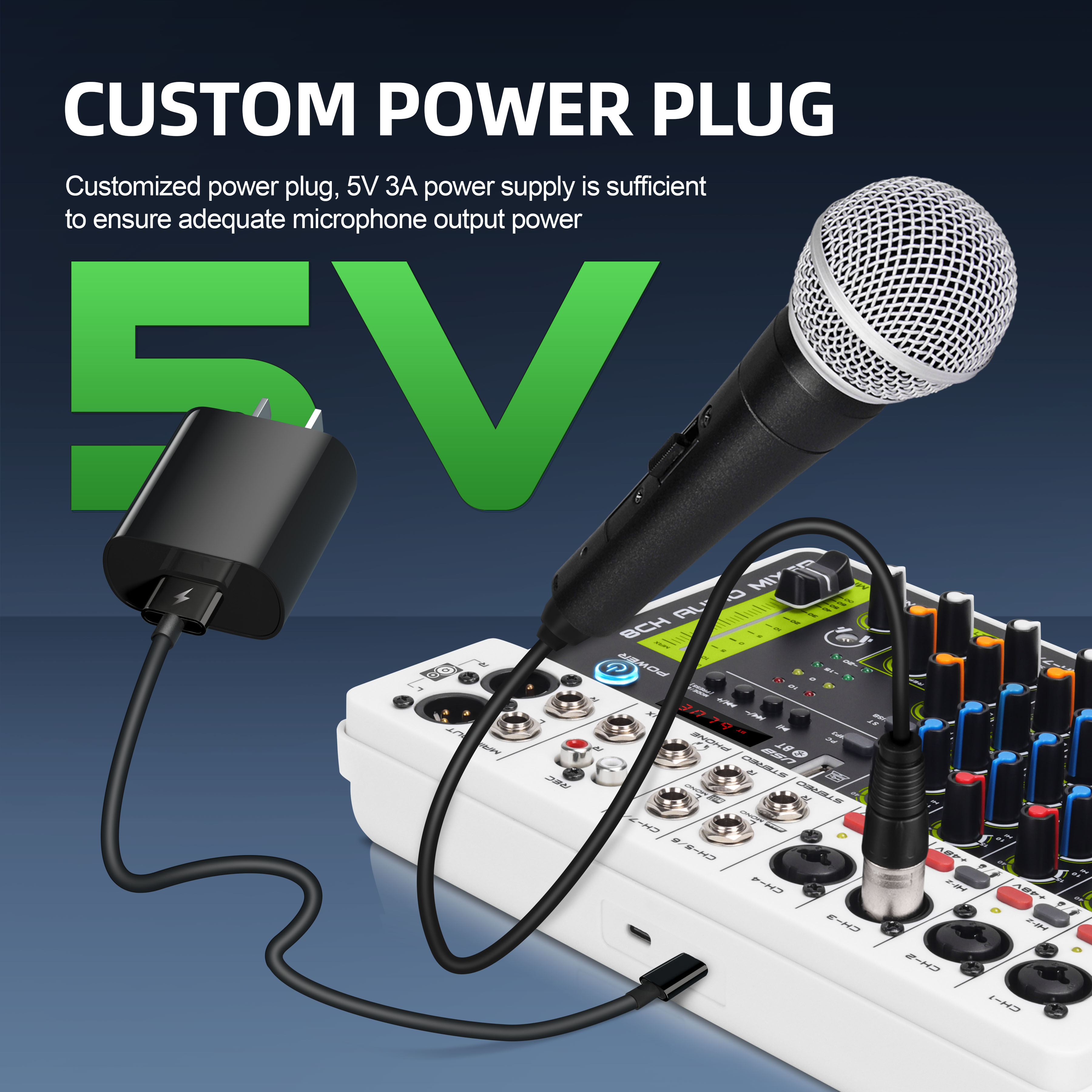 Debra V4/V8 Audio Interface Mi - Audio Mixer 4 Channel avaliação e preço