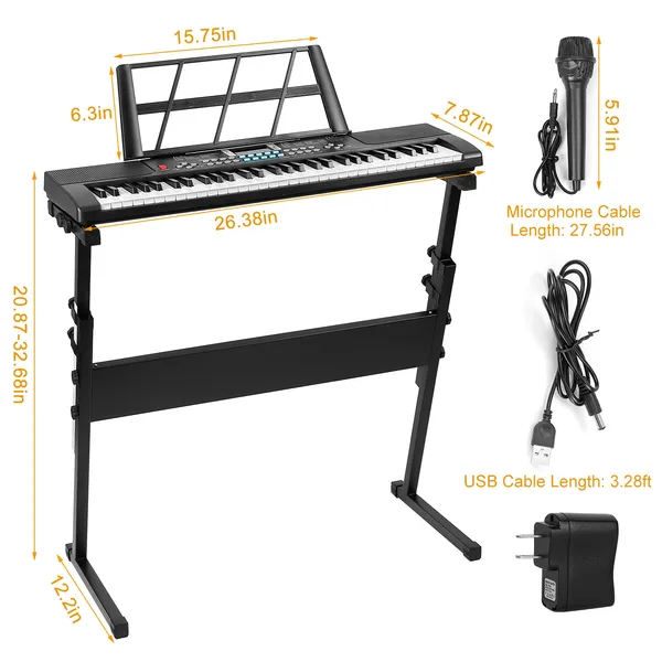Multifunctional 61 Key Childre - Keyboard Piano 61 Key avaliação e preço