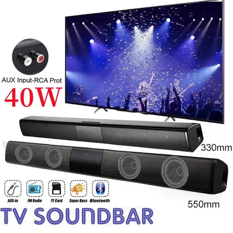 40W Wireless Bluetooth Soundba - Audio Music Visualizer Free avaliação e preço