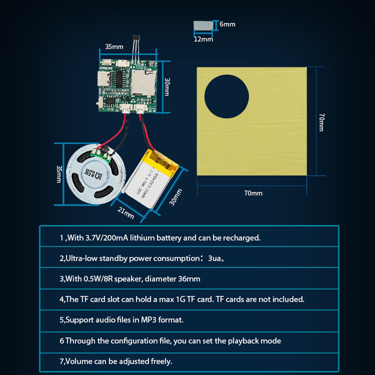 Programmable Sound Recorder Mo - Audio Music Mp3 Download Free avaliação e preço