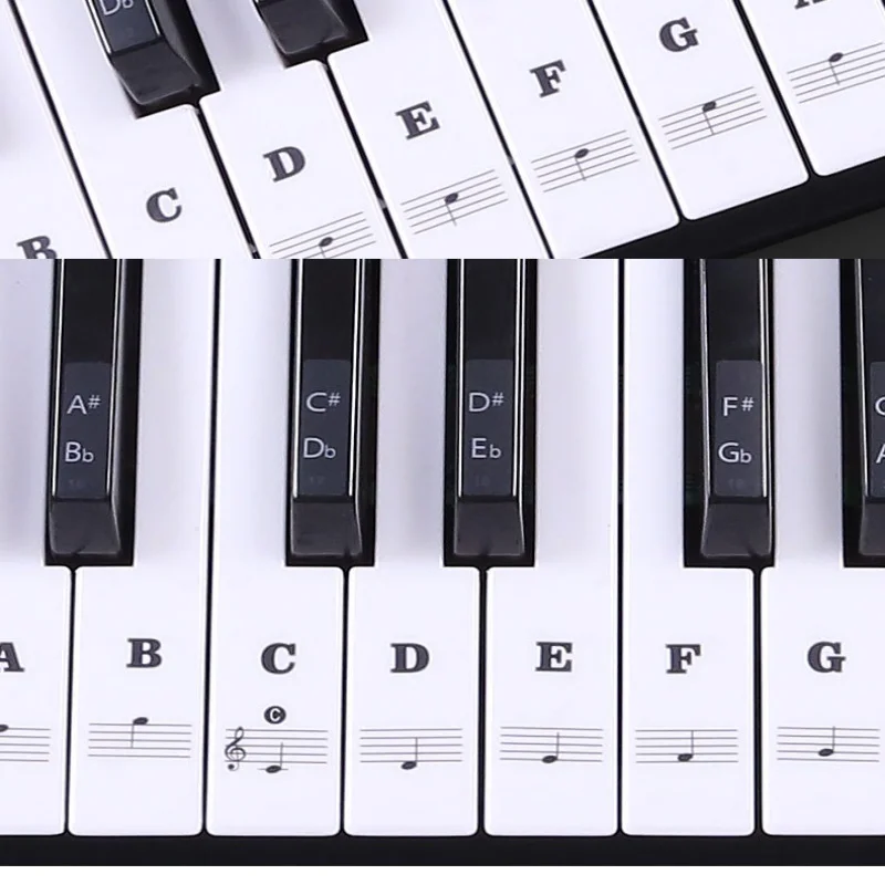 1PC Piano Training Stickers Fo - Keyboard Piano 61 Key avaliação e preço