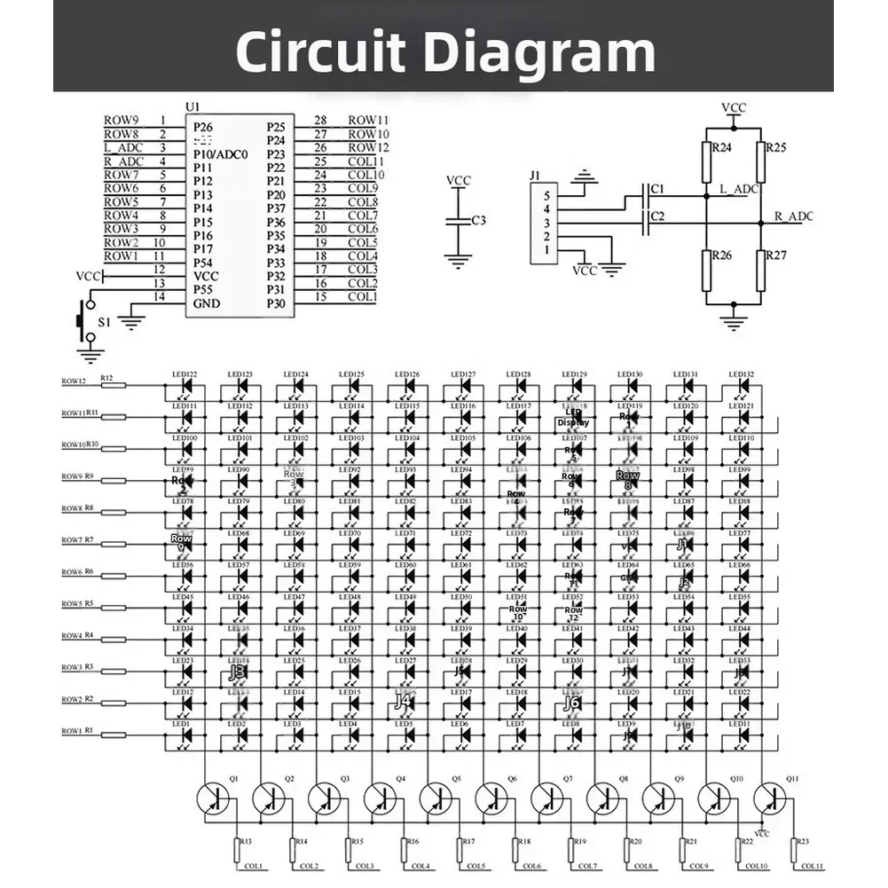 DIY LED Music Spectrum Display - Audio Music Visualizer Free avaliação e preço