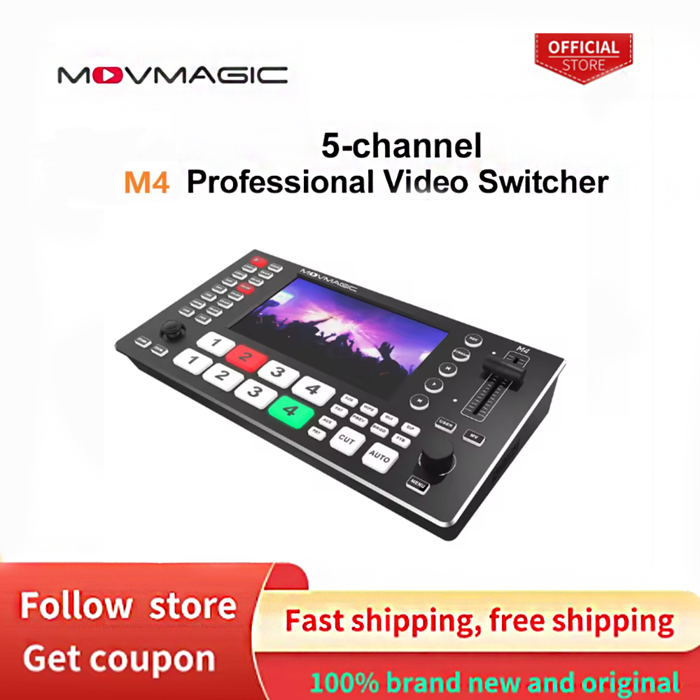 MOVMAGIC M4 5.5 Inch 2HDMI(4K/ - Audio Mixer 4 Channel avaliação e preço