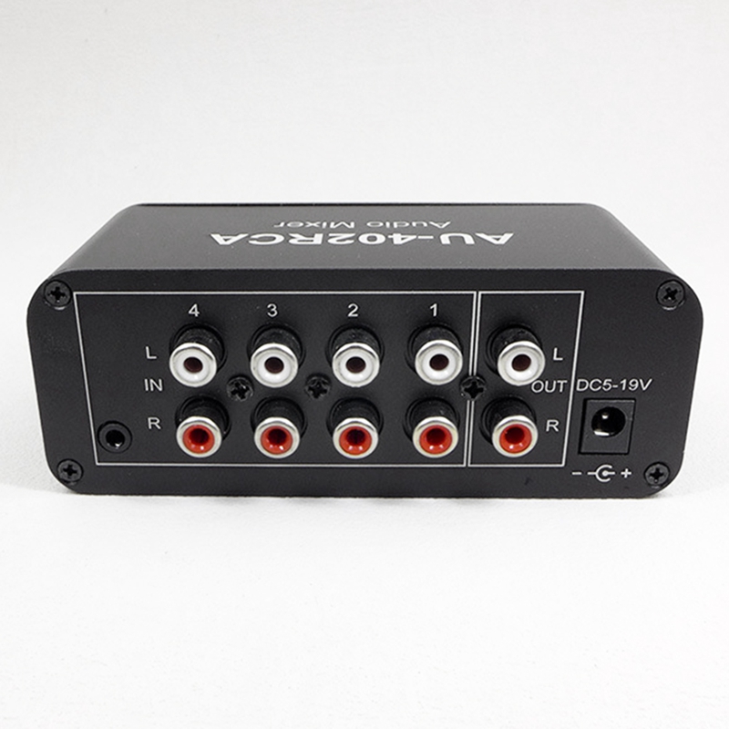 AU-402RCA Stereo Audio Mixer M - Audio Mixer 4 Channel avaliação e preço