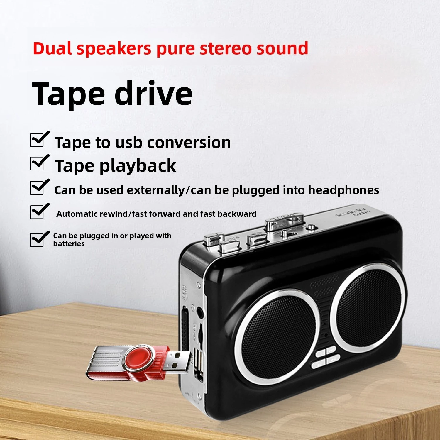 USB Cassette Player Music Audi - Audio Music Free Mp3 avaliação e preço