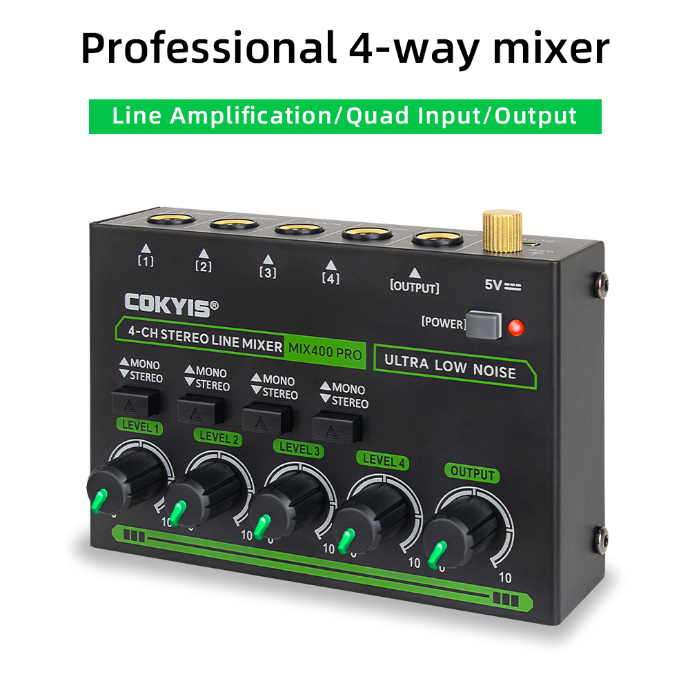 Mix400 Pro 4 Channel Professio - Audio Mixer 4 Channel avaliação e preço