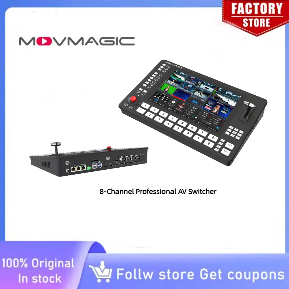 MOVMAGIC M8 4K  Professional 8 - Audio Mixer 4 Channel avaliação e preço