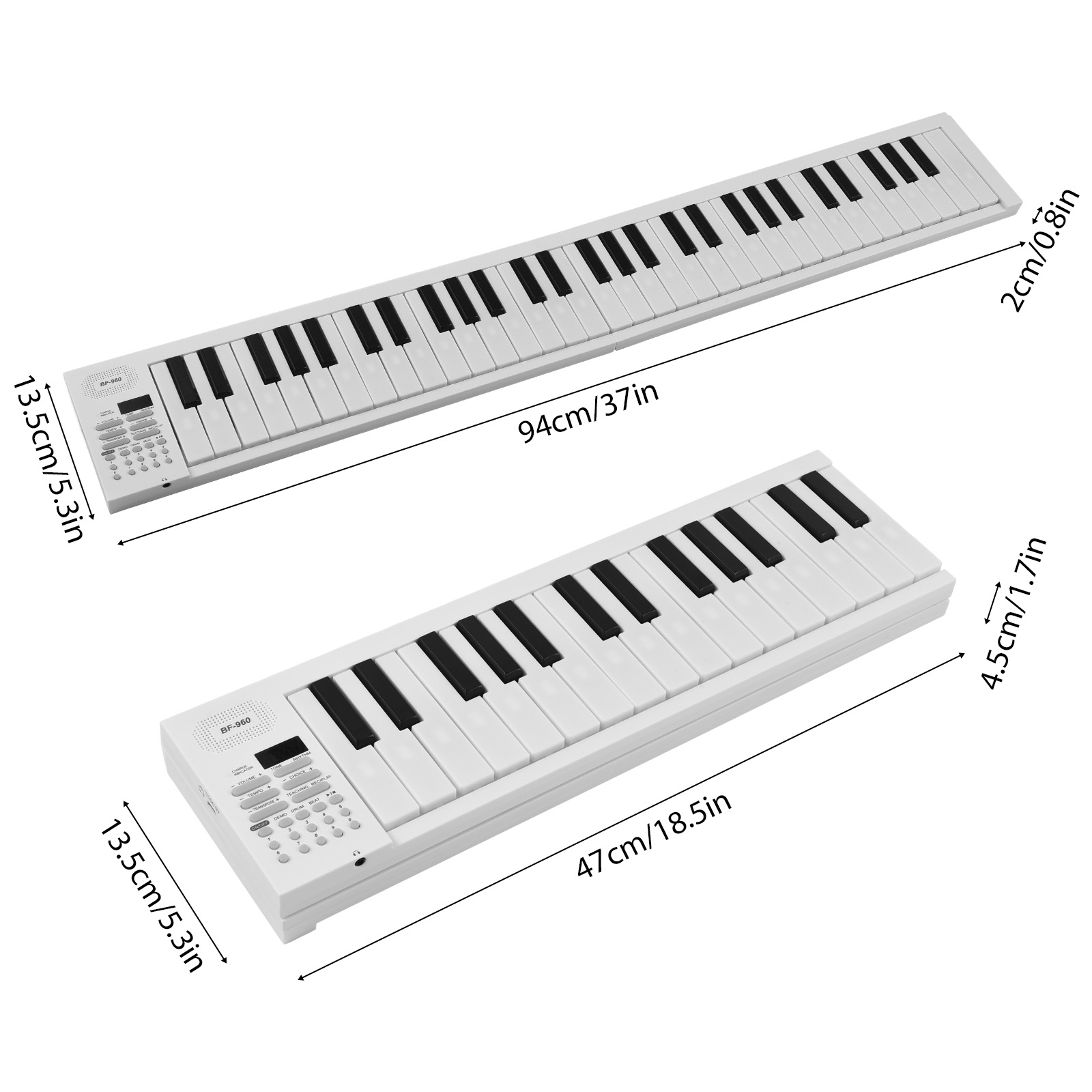 61-Key Foldable Electronic Pia - Keyboard Piano 61 Key avaliação e preço