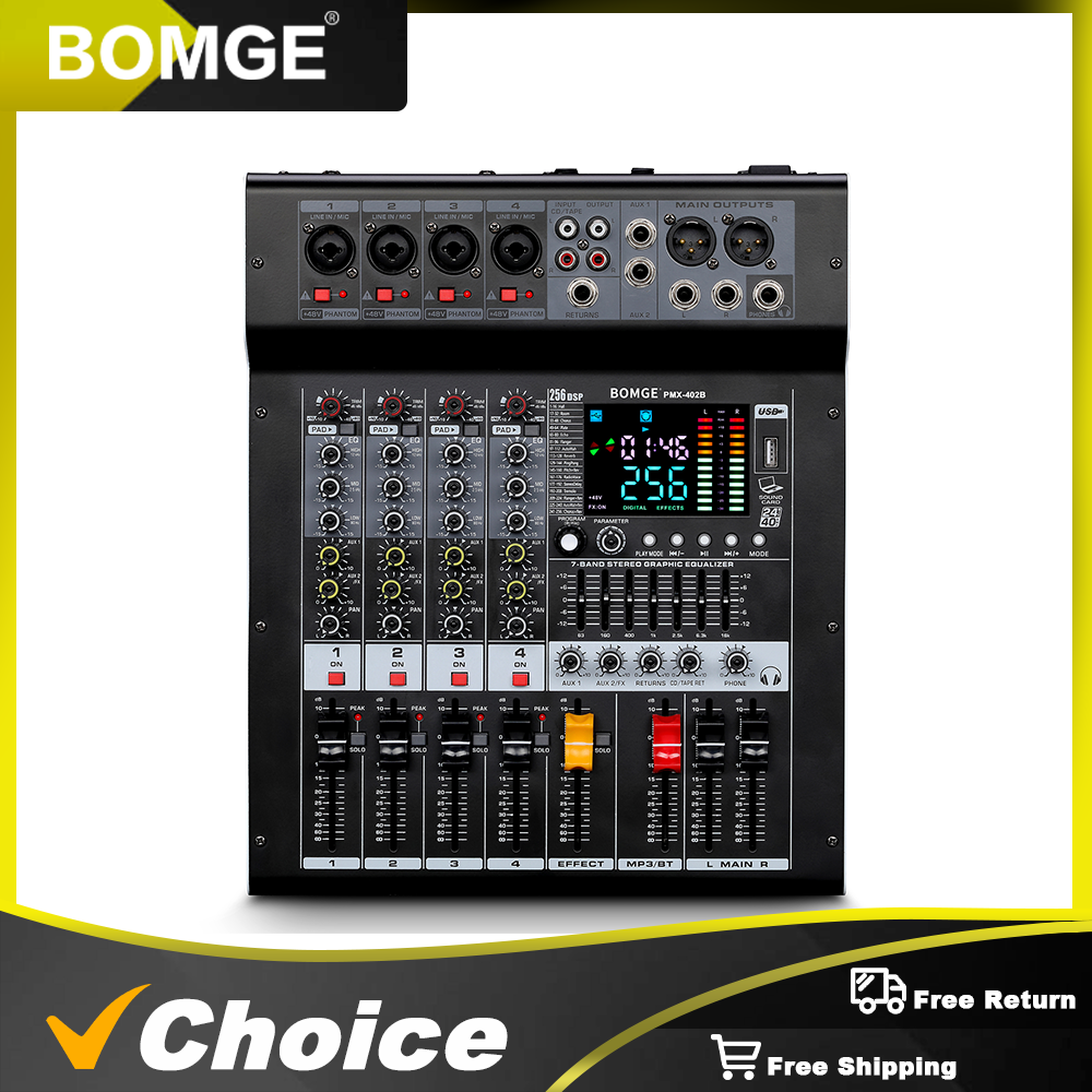 Professional Audio Mixer BOMGE - Audio Mixer 4 Channel avaliação e preço