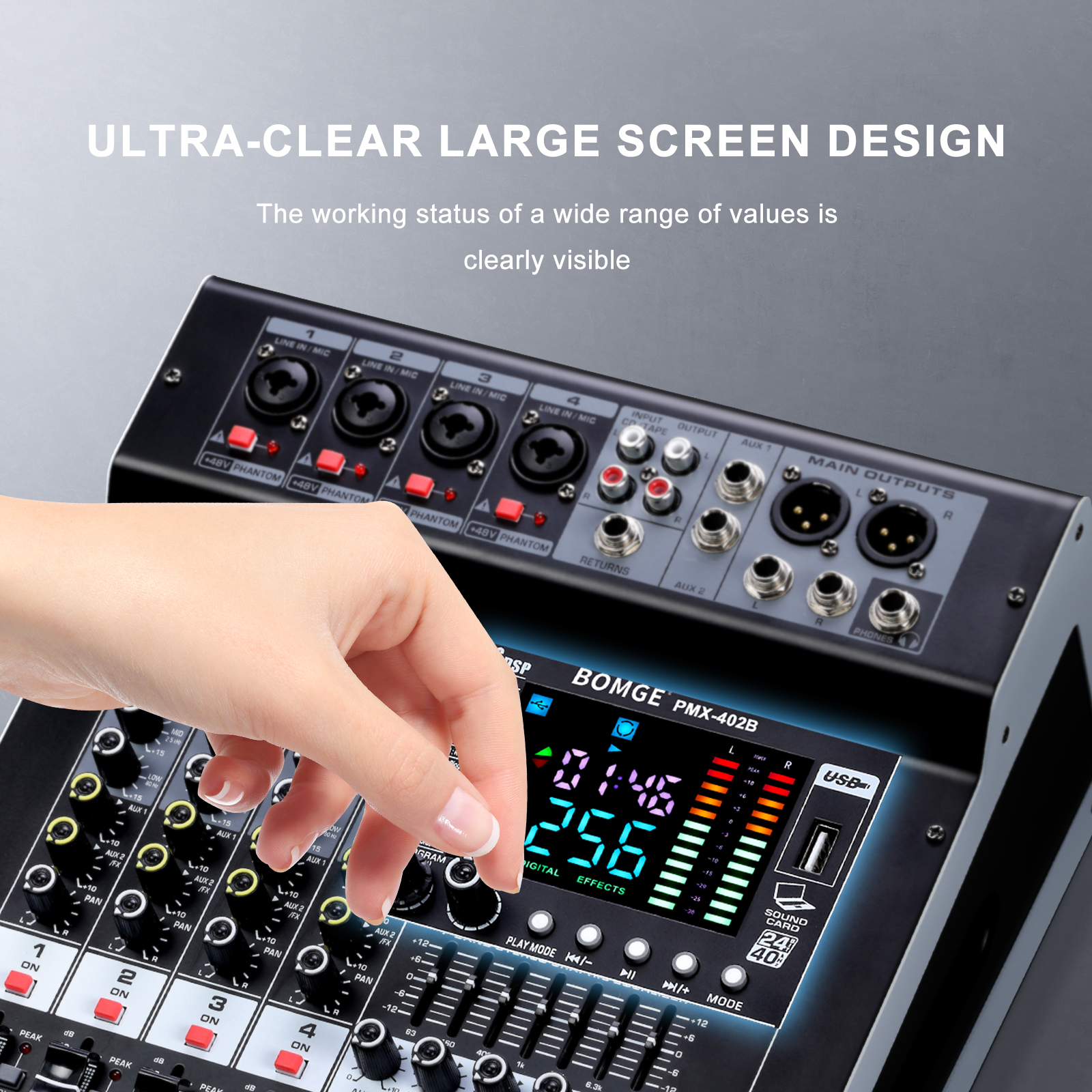 Professional Audio Mixer BOMGE - Audio Mixer 4 Channel avaliação e preço