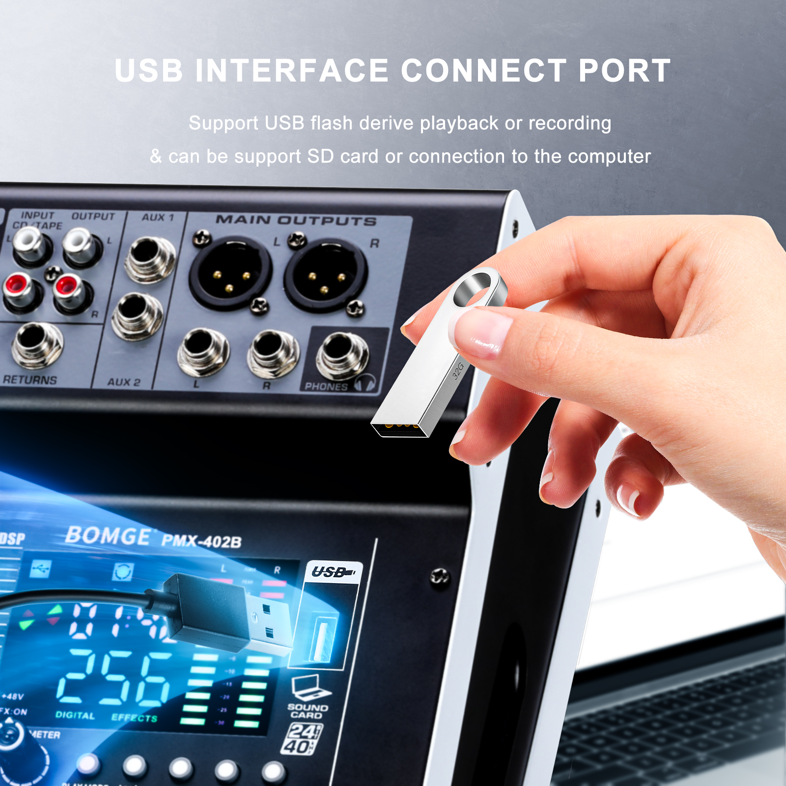 Professional Audio Mixer BOMGE - Audio Mixer 4 Channel avaliação e preço