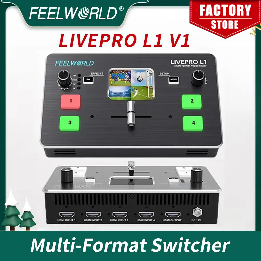 FEELWORLD LIVEPRO L1  4xHDMI I - Audio Mixer 4 Channel avaliação e preço