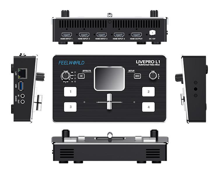 FEELWORLD LIVEPRO L1  4xHDMI I - Audio Mixer 4 Channel avaliação e preço