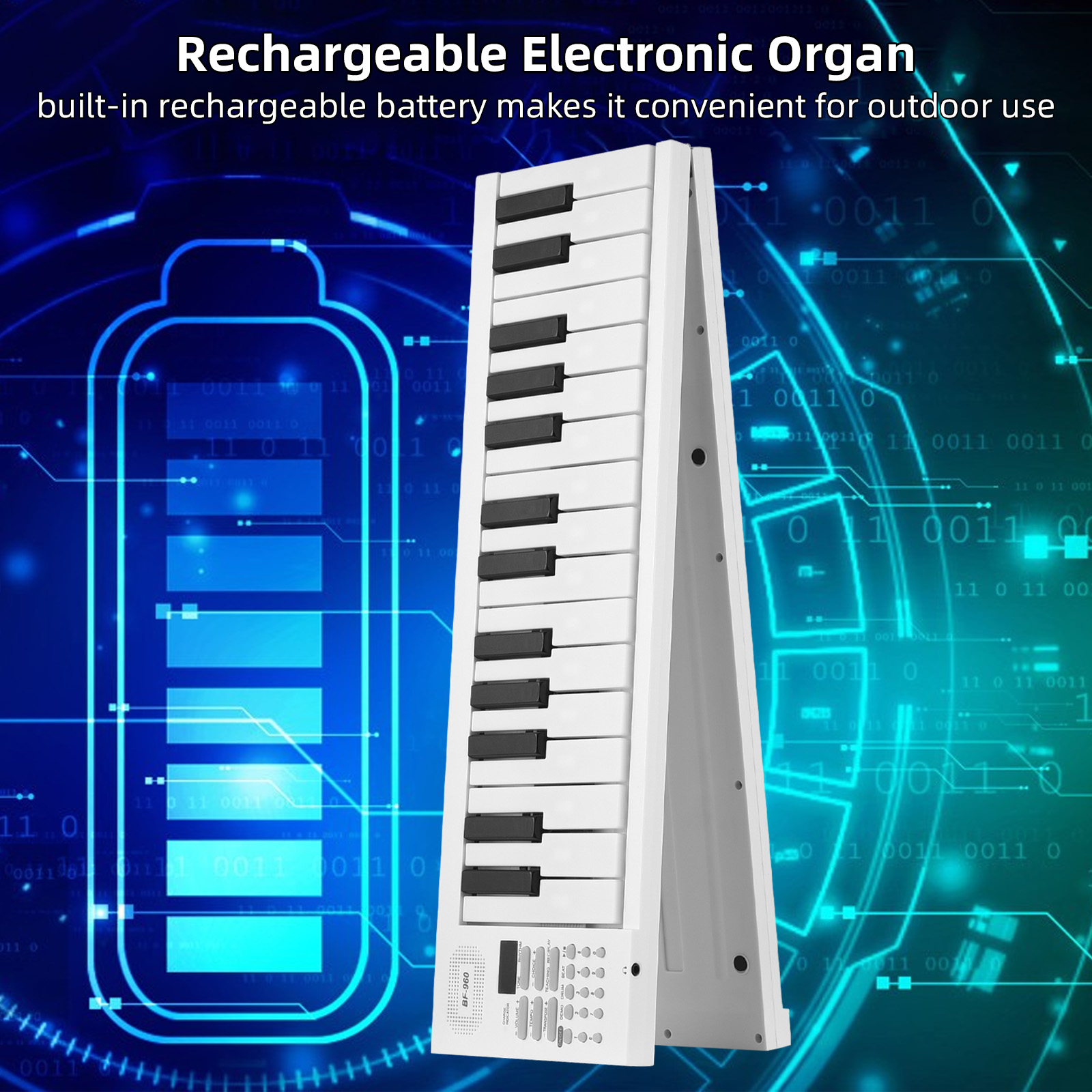 61-Key Foldable Electronic Pia - Keyboard Piano 61 Key avaliação e preço