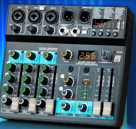 4-Channel Bluetooth Audio Mixe - Audio Mixer 4 Channel avaliação e preço