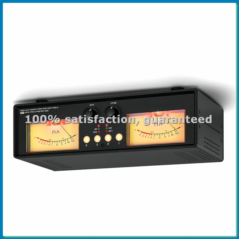 MIC+LINE Analog Dual VU Meter  - Audio Music Visualizer Free avaliação e preço