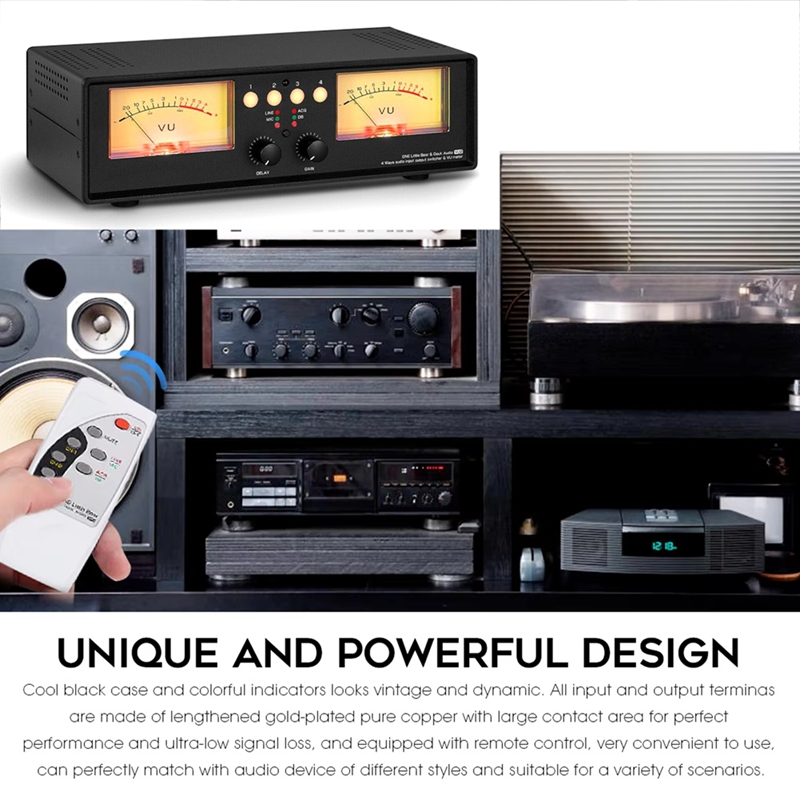 MIC+LINE Analog Dual VU Meter  - Audio Music Visualizer Free avaliação e preço